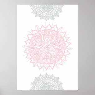Poster do ornamento do Tracery da mandala