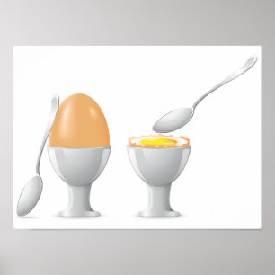 Poster do ovo cozido