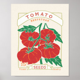Poster do Pacote de Semente de Tomate Beefsteak