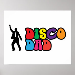 Poster do Pai Disco - Presente psicodélico para P