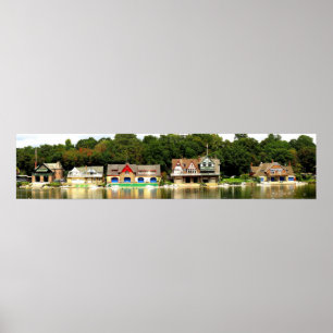 Poster do panorama da fileira do Boathouse