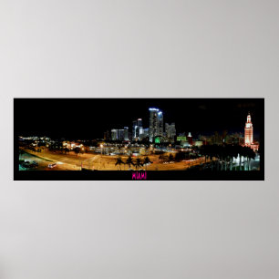 POSTER do PANORAMA de Skyline~ do ~Miami