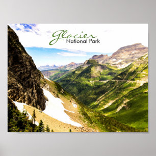 Poster do parque nacional de geleira