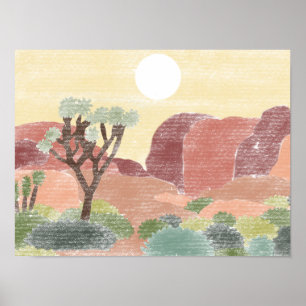 Poster do Parque Nacional de Joshua Tree