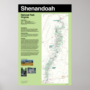 Poster do parque nacional de Shenandoah grande
