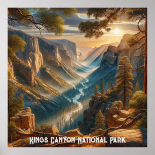 Poster do Parque Nacional do Kings Canyon