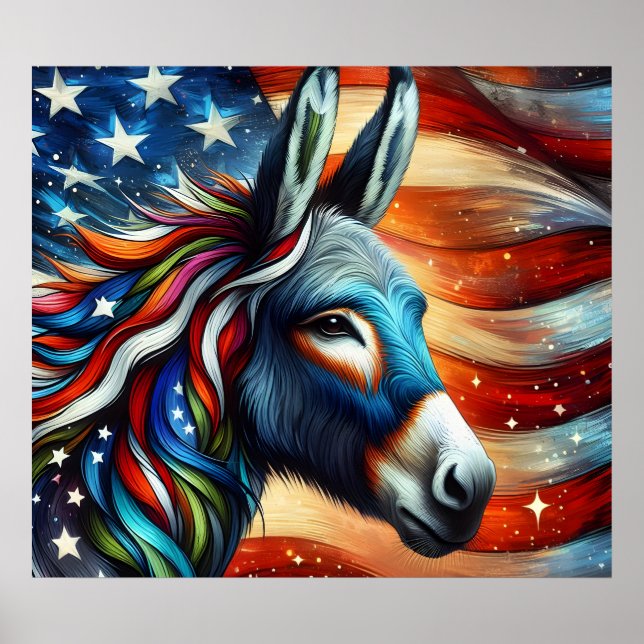 Poster do Partido Democrático Donkey (Frente)