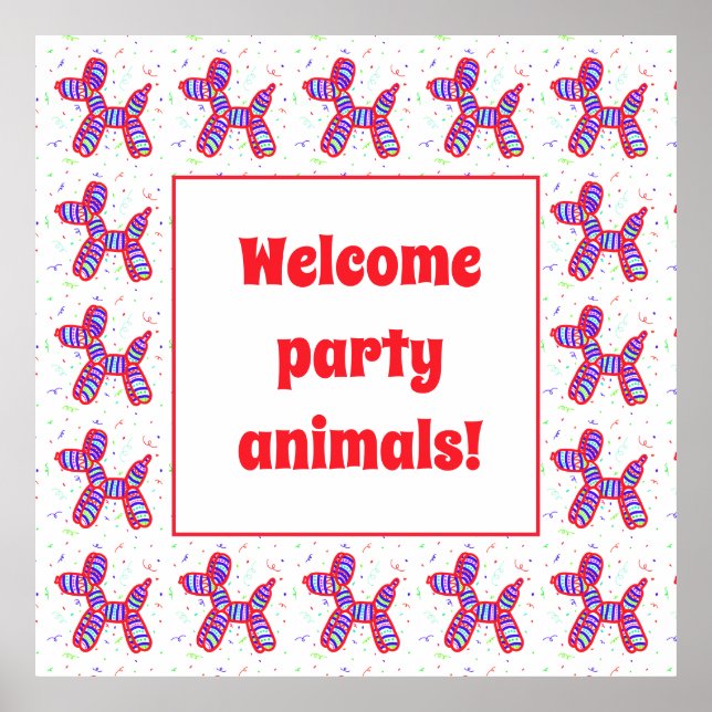 Poster do Partido dos Cachorros dos Balões (Frente)