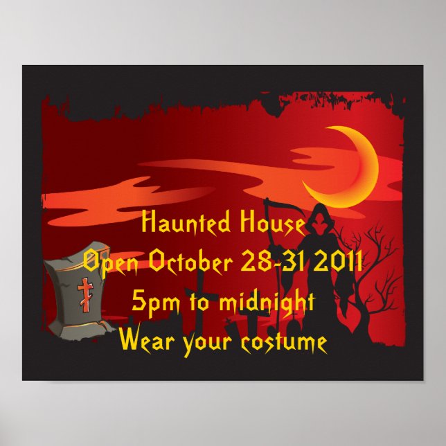 Poster do Partido Halloween (Frente)