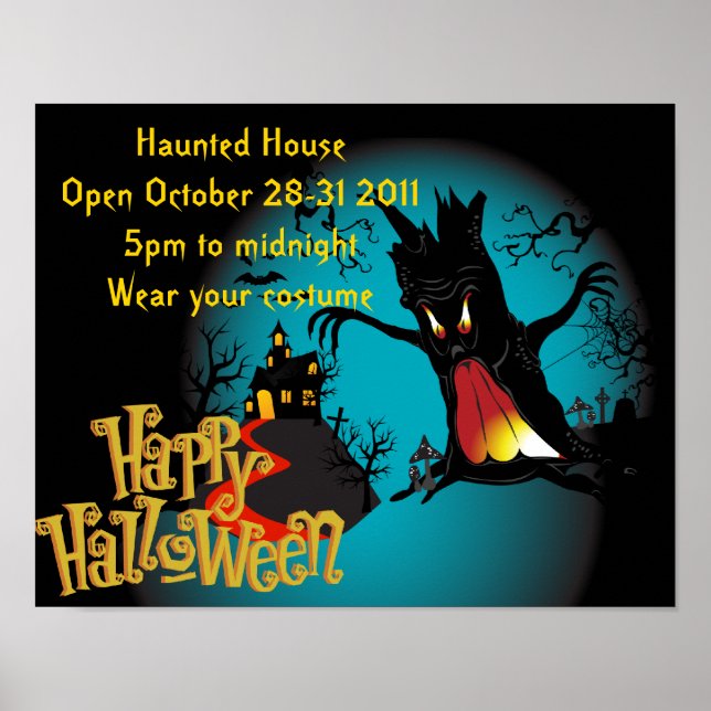 Poster do Partido Halloween (Frente)