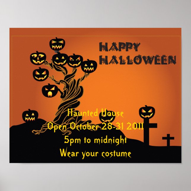 Poster do Partido Halloween (Frente)