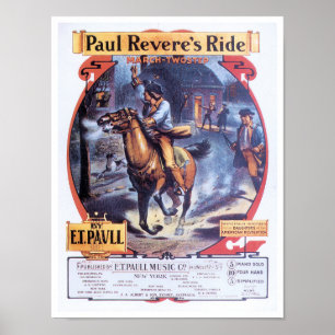 Poster do passeio de Paul Revere