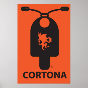Poster do patinete de Cortona