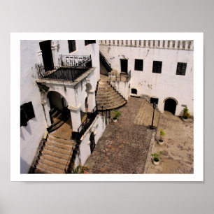 poster do pátio do castelo do elmina