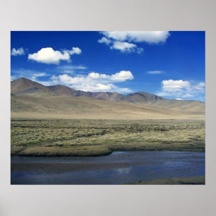 Poster do planalto tibetano