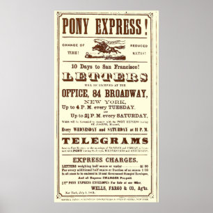 Poster do Pony Express: História Americana