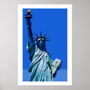 Poster do pop art da estátua da liberdade