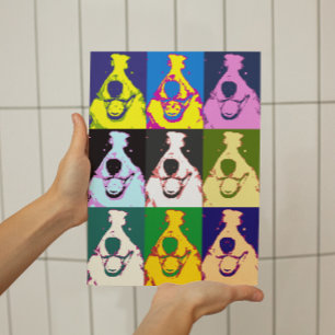 Poster do pop art de border collie