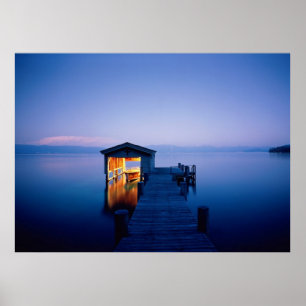 Poster do por do sol de Lake Tahoe