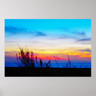 Poster do por do sol de Margarita