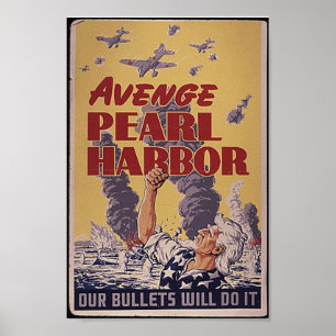 poster do porto de pérolas da Segunda Guerra Mund