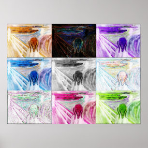 Poster Do "poster da colagem gritar"