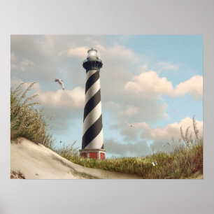 Pôster Do "poster da luz de Hatteras cabo" de Alan Giana