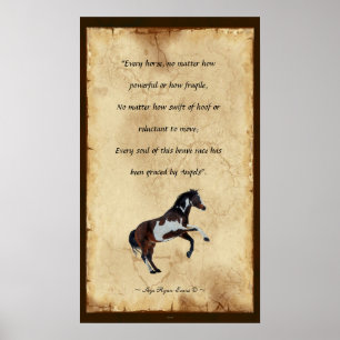 Pôster Do "poster da poesia do Pergaminho-estilo dos