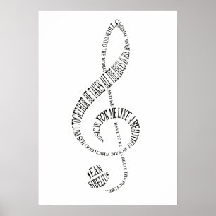 Poster do presente dos melómanos - arte da palavr