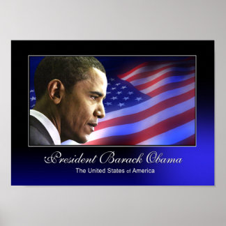 Poster do Presidente Barack Obama (Patriótico)
