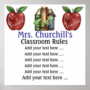 Poster do professor escolar - SRF