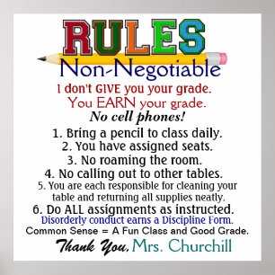 Poster do professor escolar - SRF