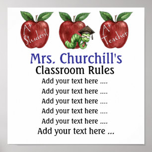 Poster do professor escolar - SRF