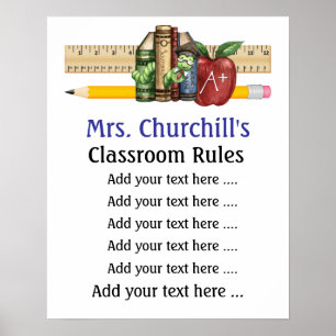 Poster do professor escolar - SRF