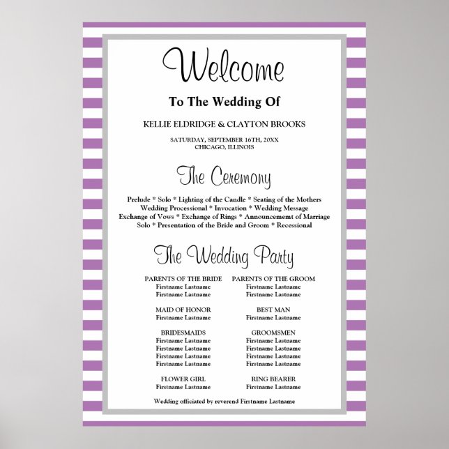 Poster do Programa de Casamento de Quadros de Stri (Frente)