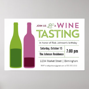 Poster do promocional da degustação de vinhos