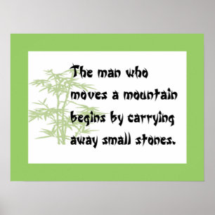 Poster do provérbio chinês