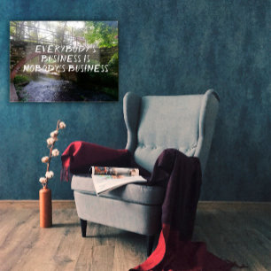 Poster do provérbio de negócios de todos