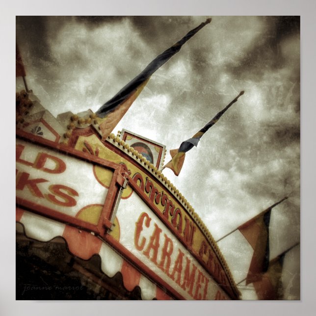 Poster do Quadrado de Algodão (Frente)