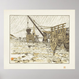 Poster Do Quai de Passy, na Chuva