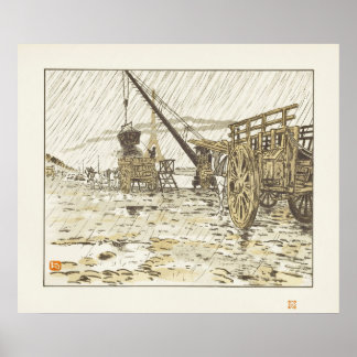 Poster Do Quai de Passy, na Chuva