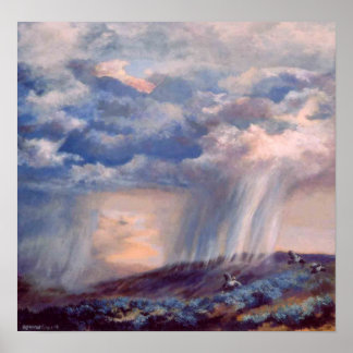 Poster do Quail Thunderstorm de Cor