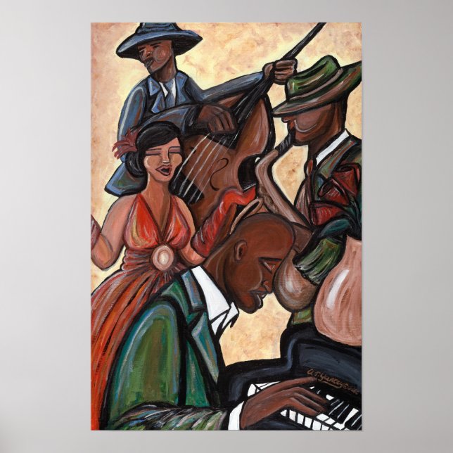 Poster do Quartet Jazz (Frente)