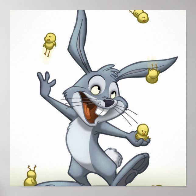 Poster do Rabbit malabarista (Frente)