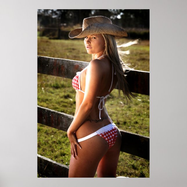 Poster do rancho Cowgirl (Frente)
