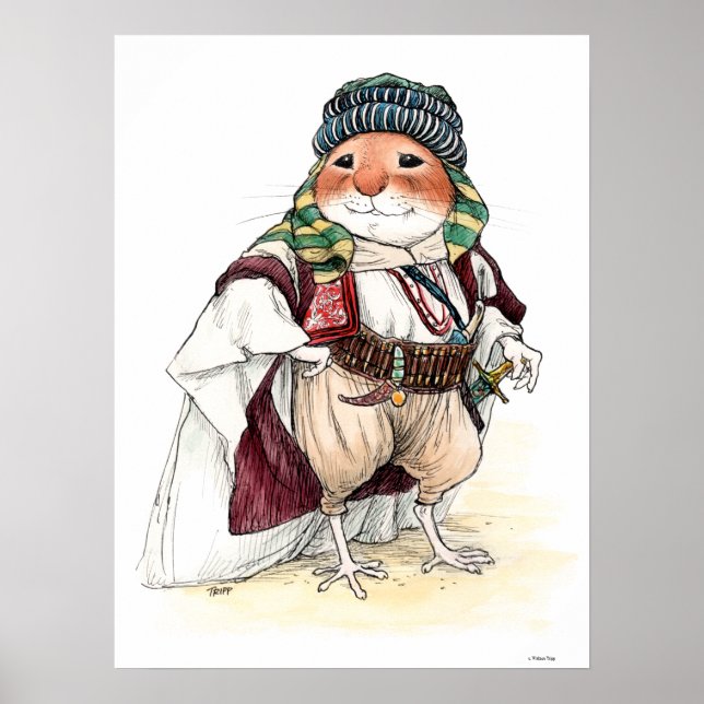 Poster do rato Valentino (Frente)