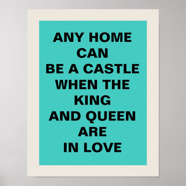 Poster do Rei e Rainha 11 x 14 (Frente)