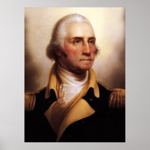 Poster do retrato de George Washington