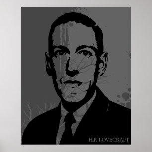 Poster do retrato de HP Lovecraft