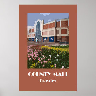 Poster do retro-estilo dos anos 20 de Crawley